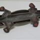 Nutcracker zoomorph alligator crocodile brass xl 35cm vintage