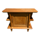 Small vintage solid light oak bar from the 1950s.