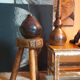 Tripod side stool solid wood Art-popular vintage