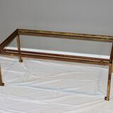 Rectangular gold wrought iron coffee table on sheet, Ramsay House