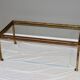 Rectangular gold wrought iron coffee table on sheet, Ramsay House