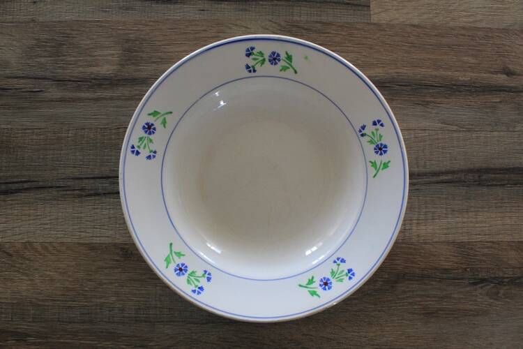 Deep plate KG Lunéville bluebell model