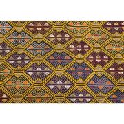 Vintage Turkish Oushak Handmade Wool & Cotton Yellow Area Rug 155x223