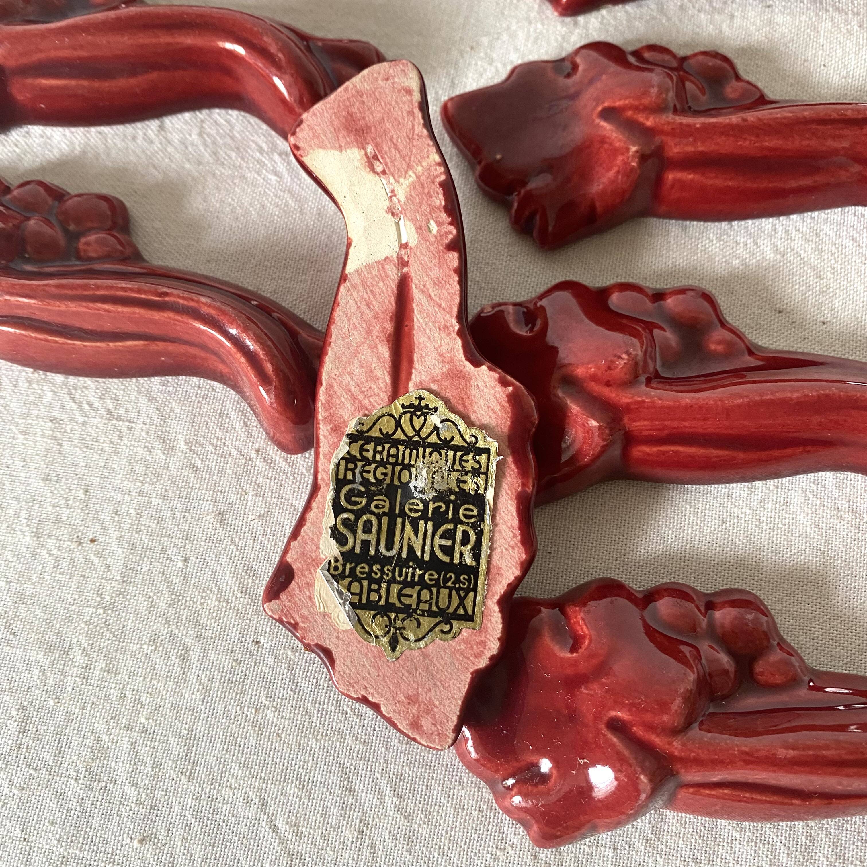 Old ceramic slip knife holder
