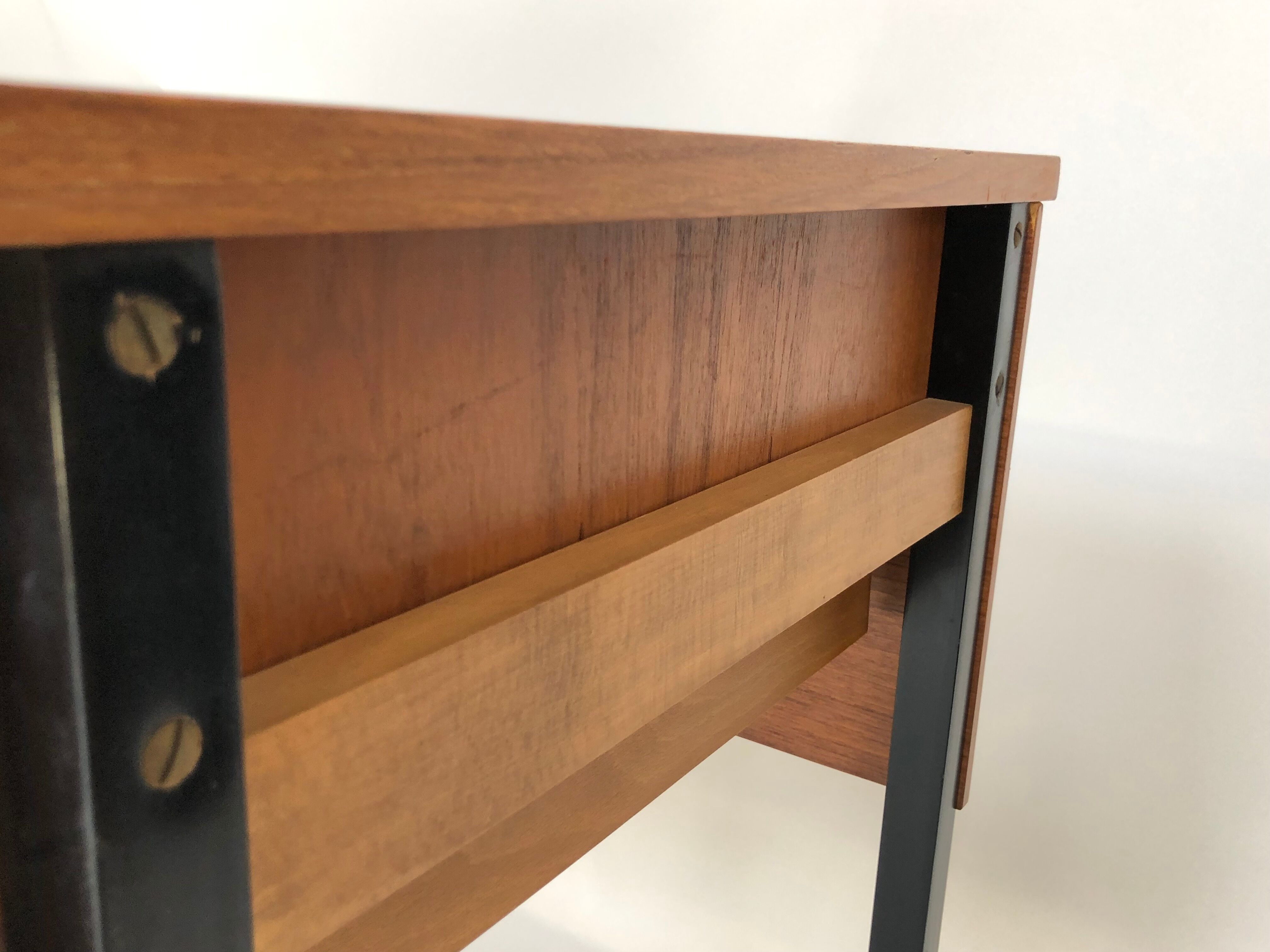 Desk of the 60 years with teak top, dutch
