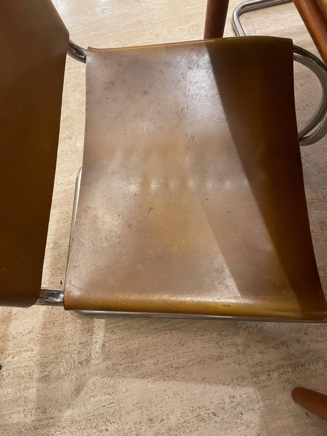 Set of six vintage MR 10 Mies Van der Rohe Knoll chairs