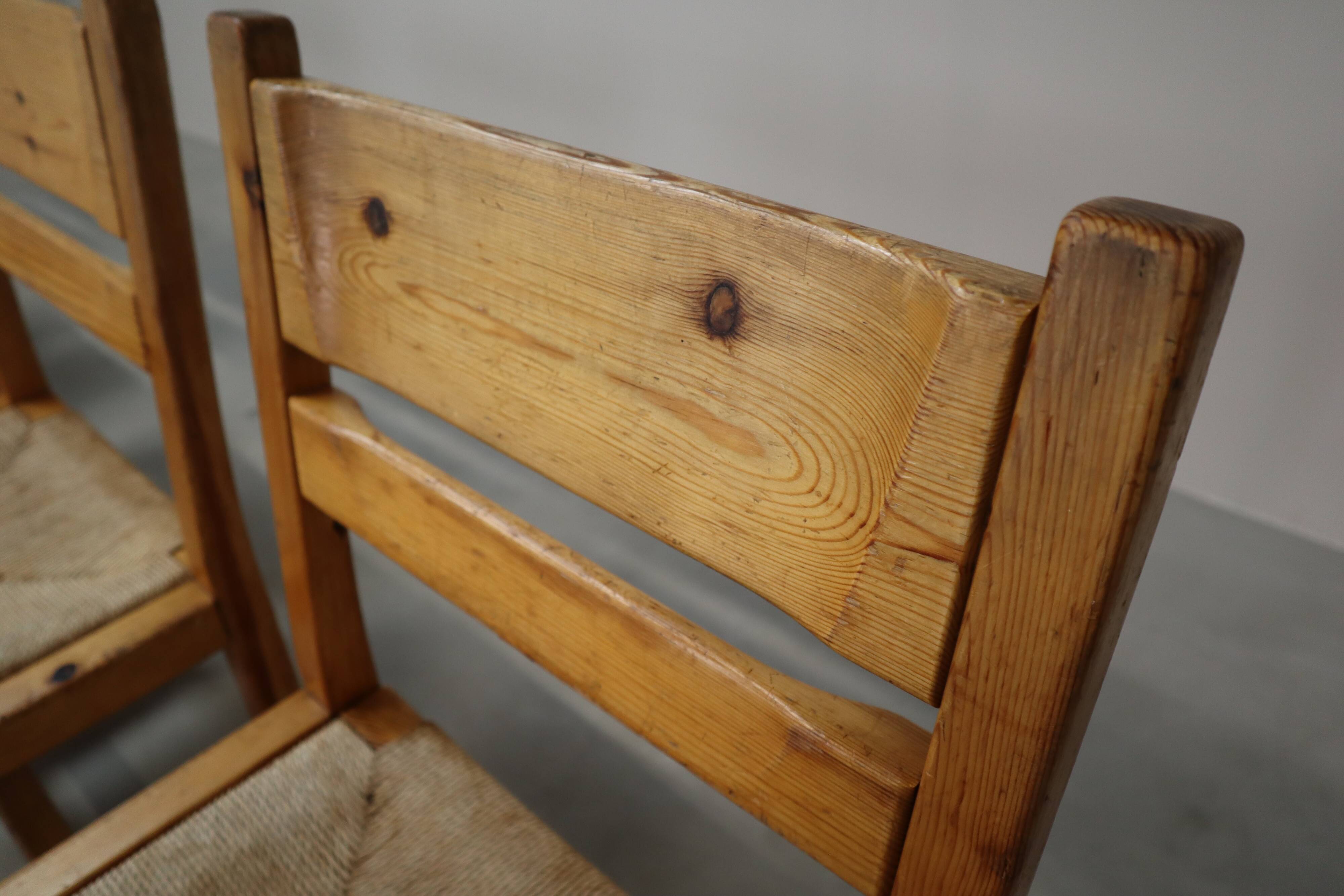 Set of 5 vintage chairs by Tage Poulsen for Gramrode Møbelfabrik, 1970's