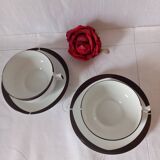 Large Lunch Duo Cups Limoges Lafarge