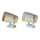 Pair of lacquered metal spotlights from the 1970s.