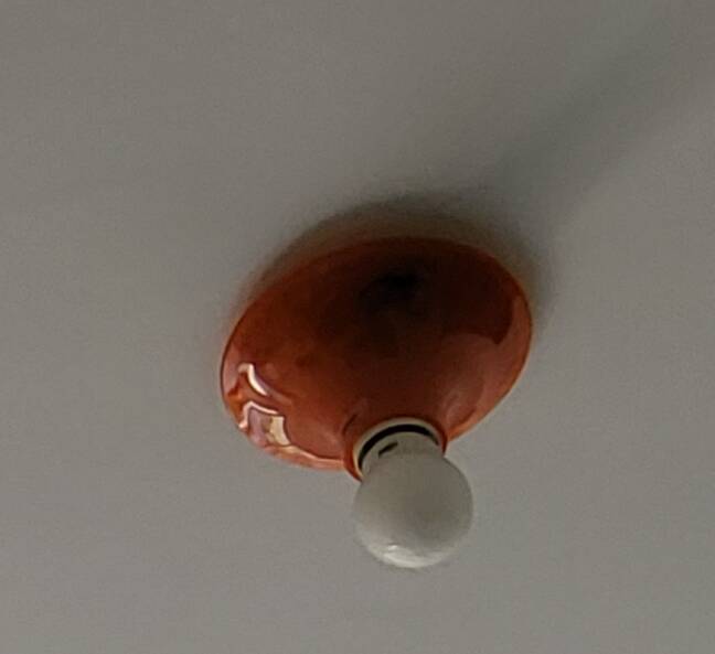 Orange ceiling lights