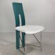 Ensemble de 6 chaises à repas Memphis en bouclé, années 1980