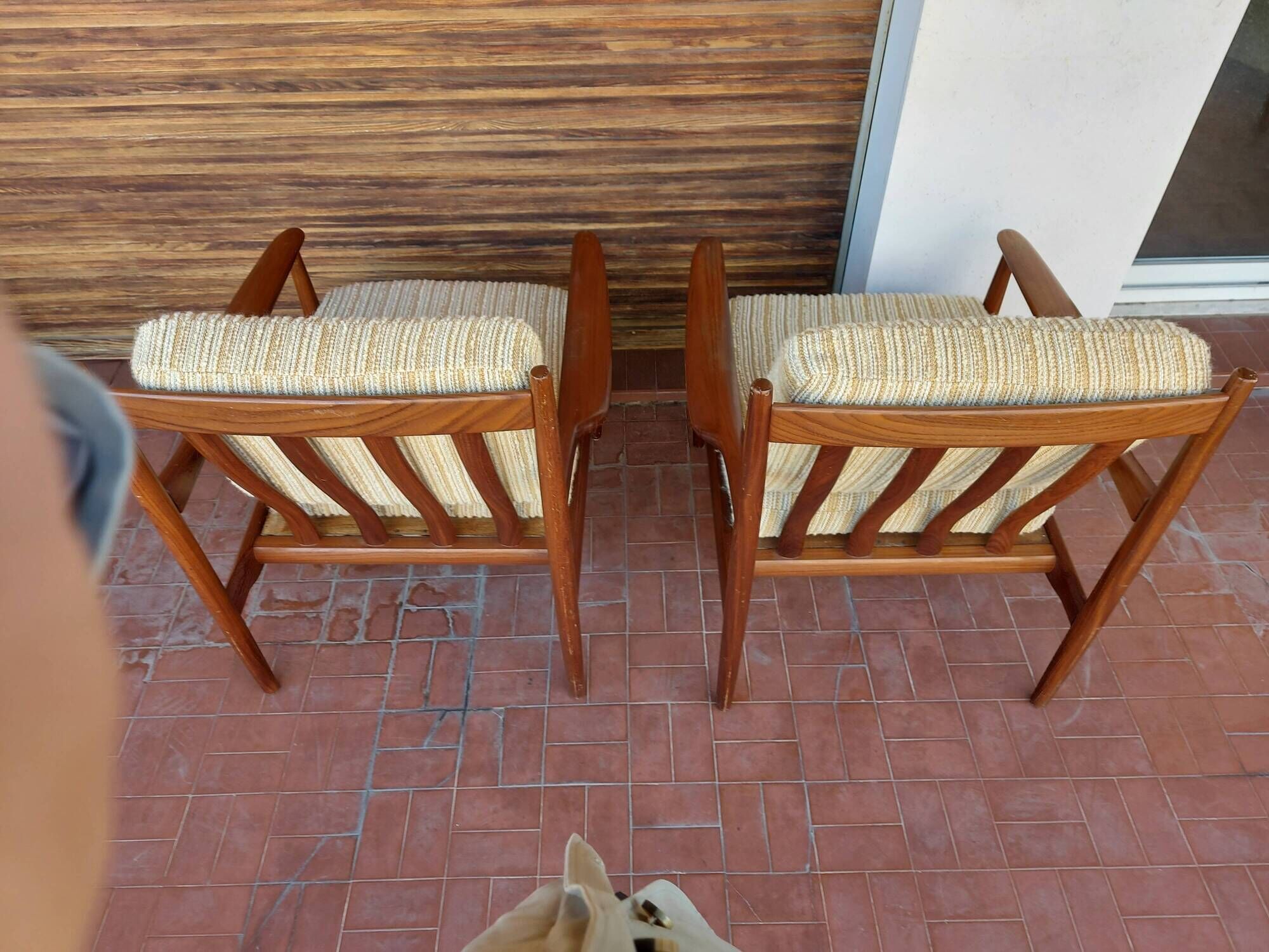 Scandinavian armchair Grete Jalk in teak, 50