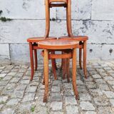 1900 brewery stools in curved wood