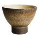 Small vintage cup in rustic glazed stoneware