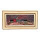 Original Swedish Oil on Panel – “Huts” – Vintage & Framed – 77 × 41 cm