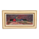 Original Swedish Oil on Panel – “Huts” – Vintage & Framed – 77 × 41 cm