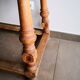 Old country desk feet turned