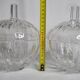 Pair of crystal candy boxes, Italy