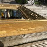Beveled gold mirror