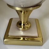 Paire de lampes nacrée style rougier design années 70