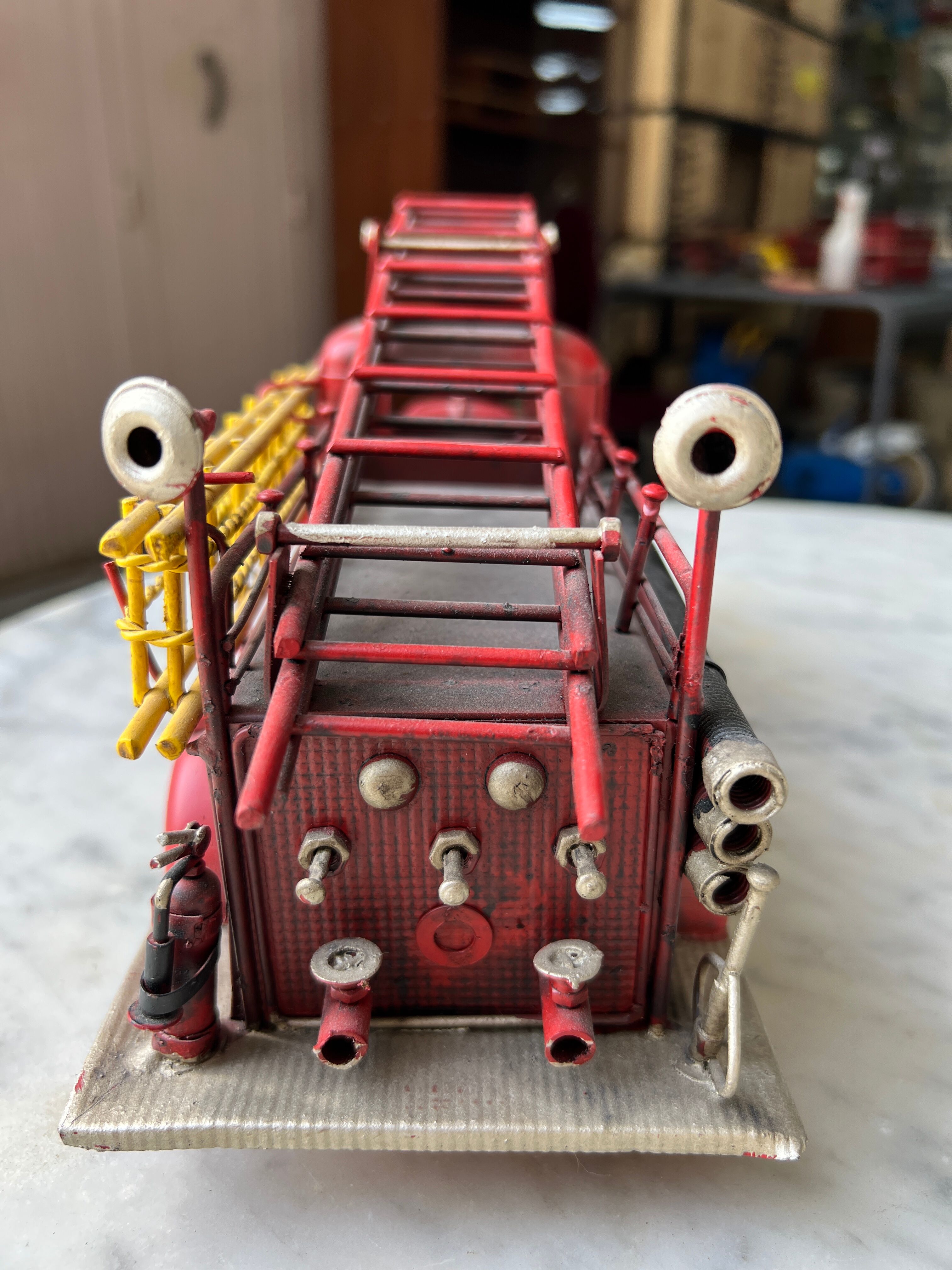 Vintage metal fire truck