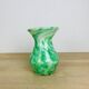 Blown glass vase with flared neck, vintage