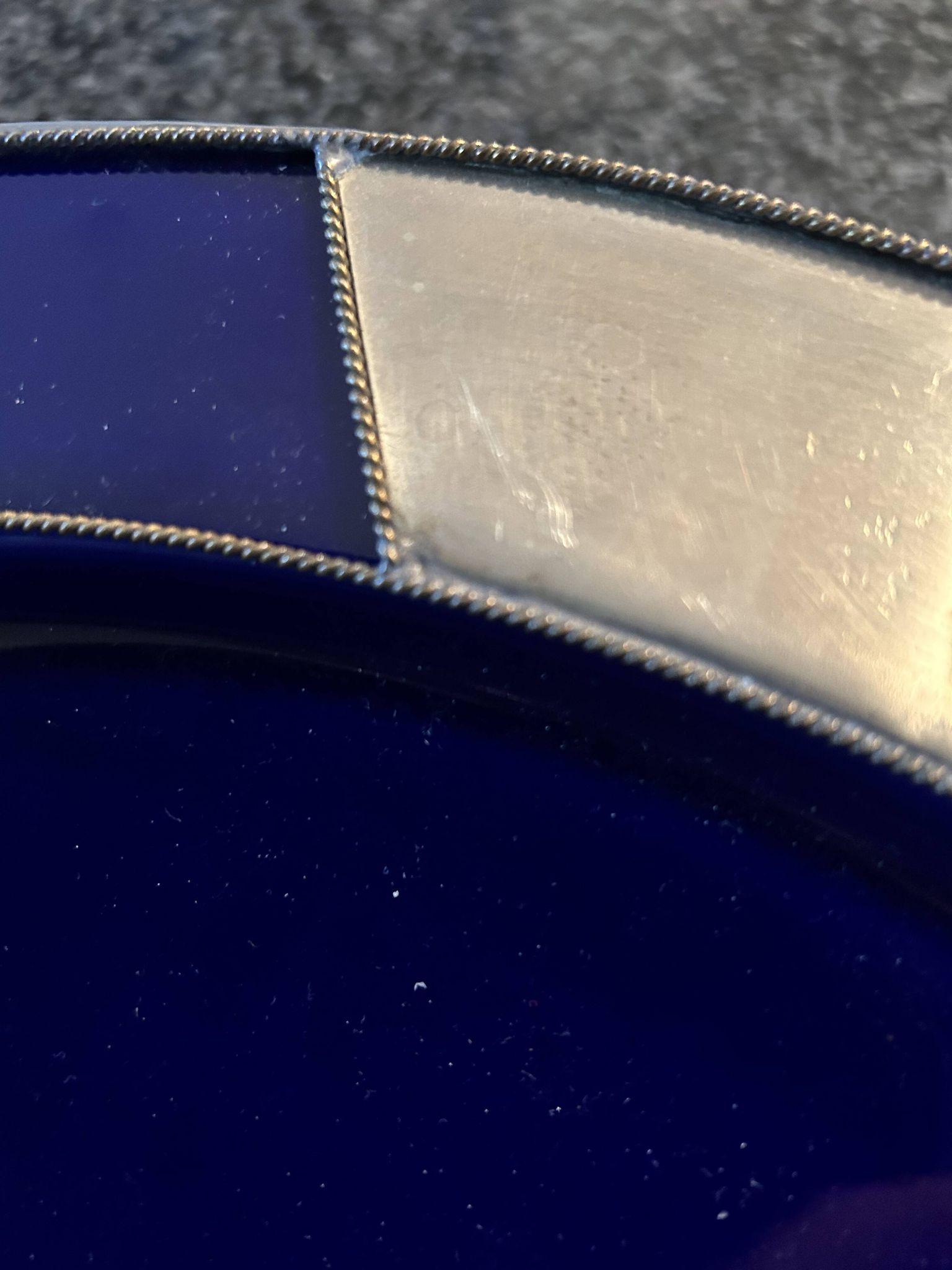 Plat marocain argenté
