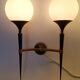Pair of gold and lay sconces Arlus 1960