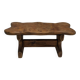 Vintage solid wood footrest - small farmhouse bench stool