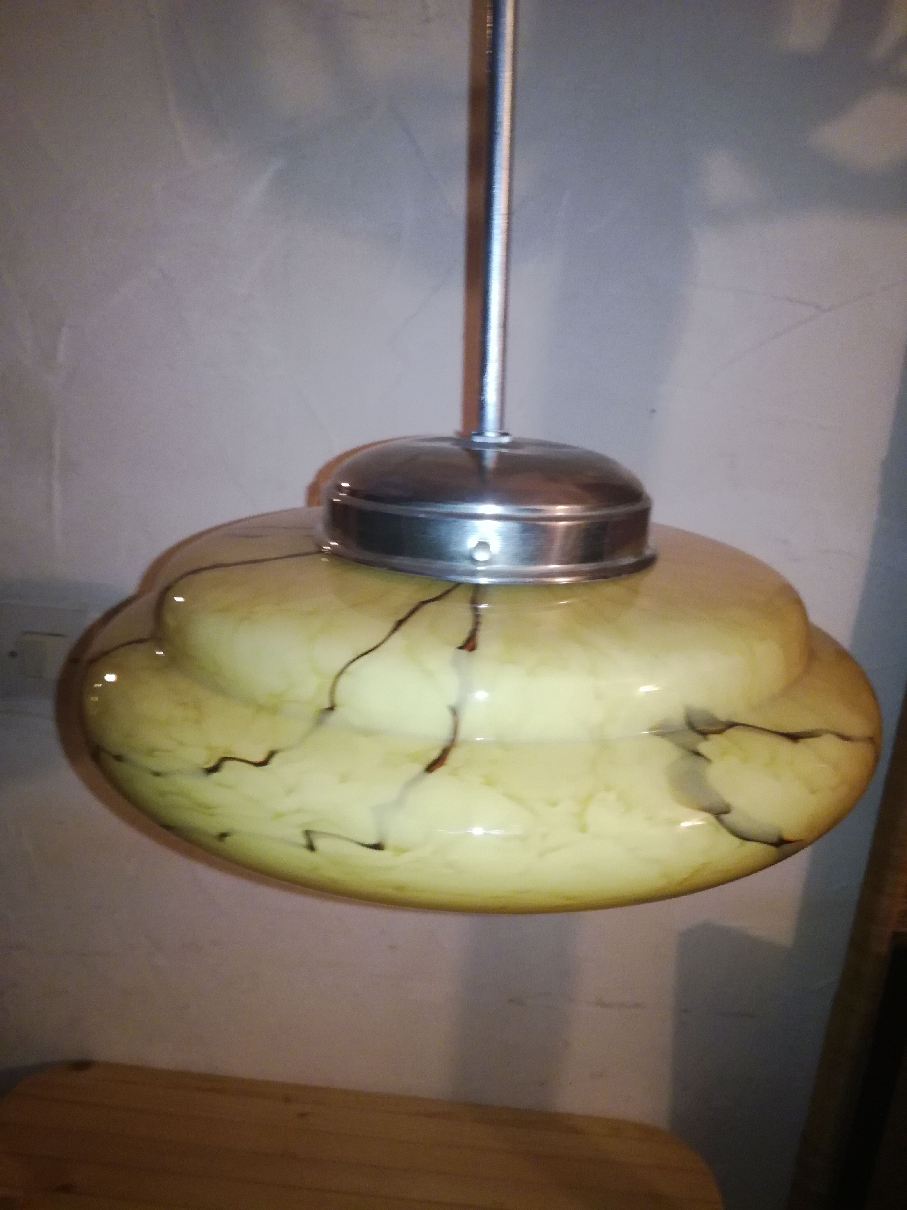 Suspension, glass paste, 50s