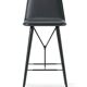 Tabourets cuir noir Fredericia