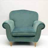 Armchair in velvet 1950s