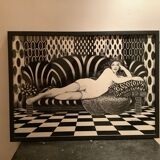Pop drawing in ink
