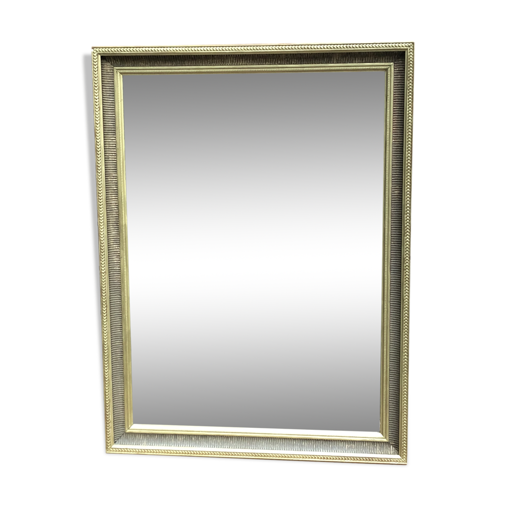 Miroir doré cadre travaillé 64x85cm | Selency
