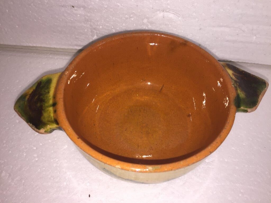 glazed terracotta bowl