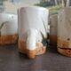 Set of 6 mugs in stoneware workshop of the dove 50s