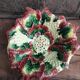Vintage french majolica serving bowl for grapes