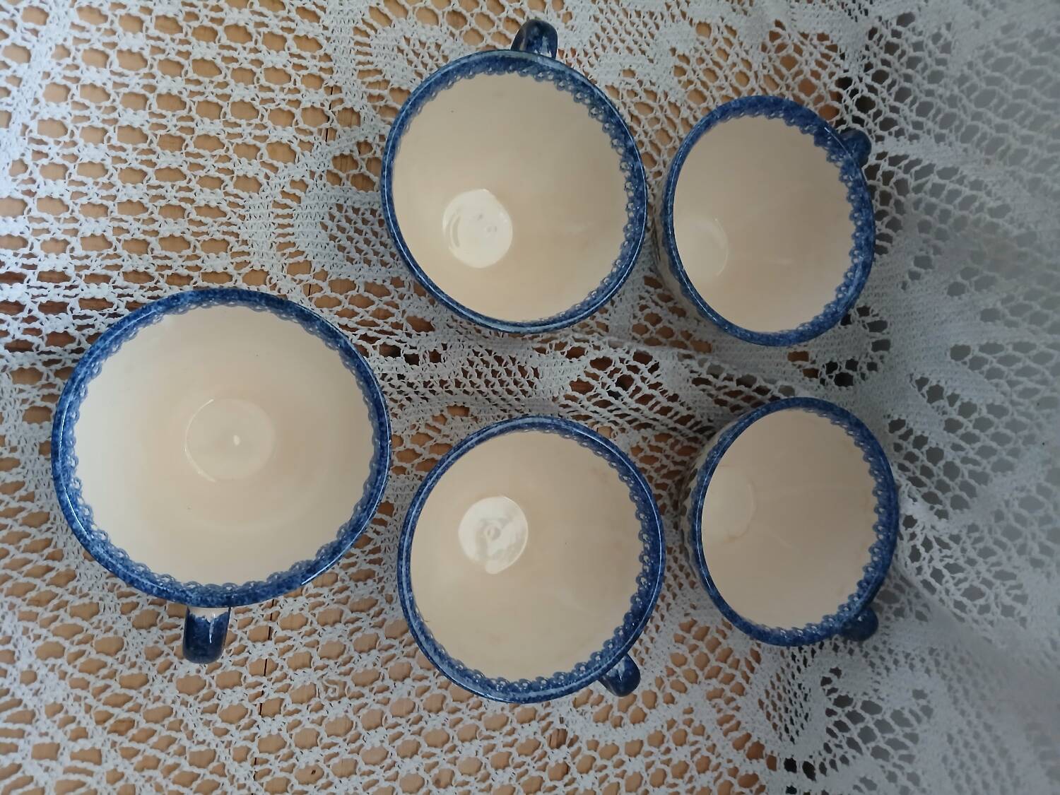 5 tasses / bolees à cidre anciennes 