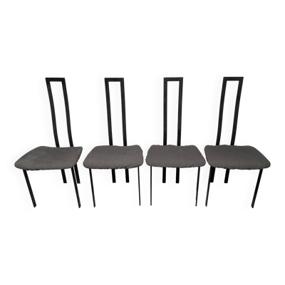 Lot de 4 chaises de salle à manger original Cattelan Italia 80's design