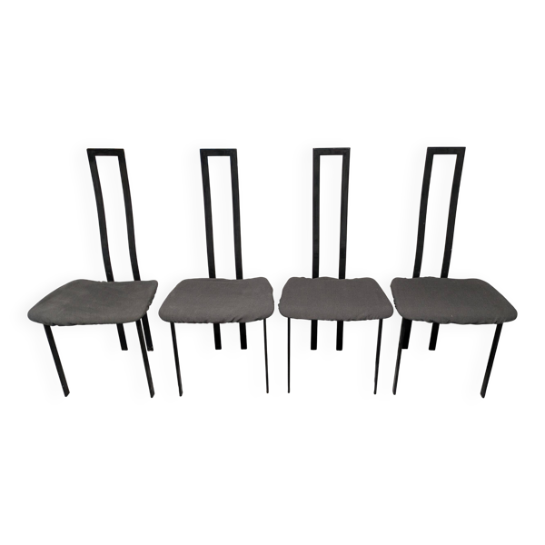 Lot de 4 chaises de salle à manger original Cattelan Italia 80's design