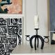 Chandelier brutaliste en fer Art populaire