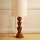 Lampe graphique en bois
