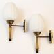 Paire d'appliques vintage 1960