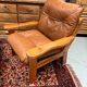Pine armchair from the 1970s chalet