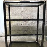 Bamboo-style metal design shelf