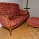 Sofa and its pouffe