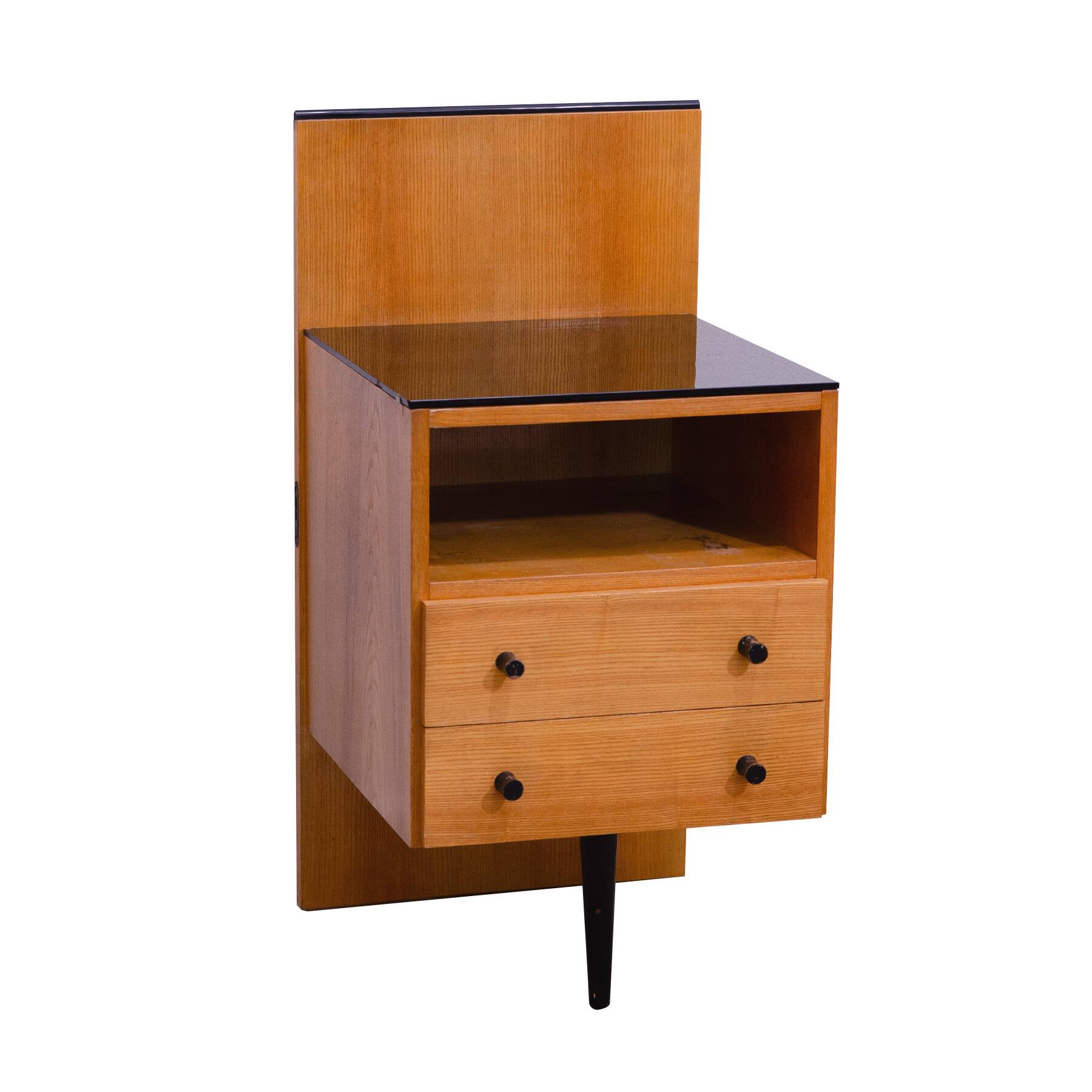 Table de nuit du milieu du siècle par Mojmír Požár, années 1960, Tchécoslovaquie