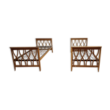 Vintage pull-out beds with cross-beams