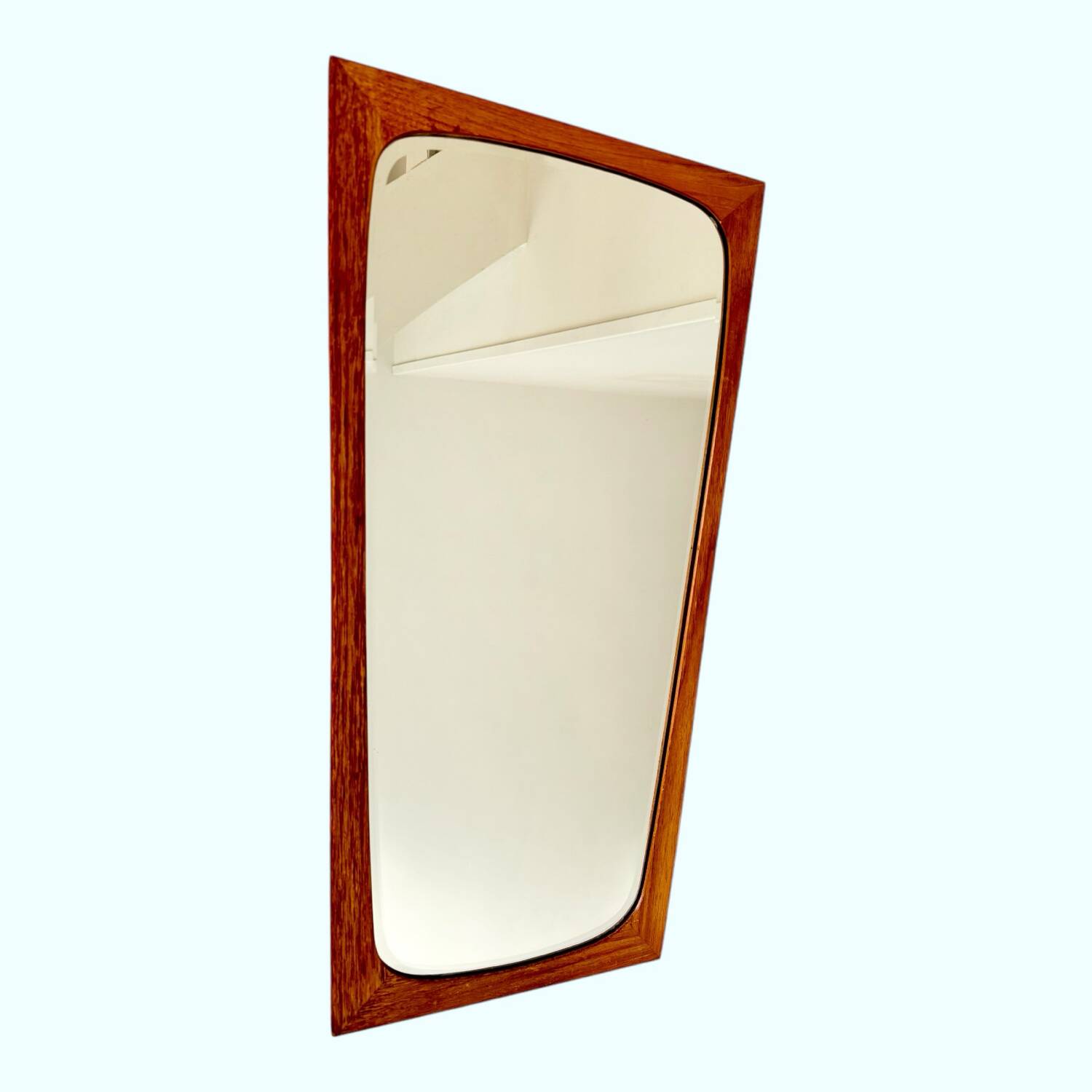 Vintage Scandinavian mirror, beveled glass