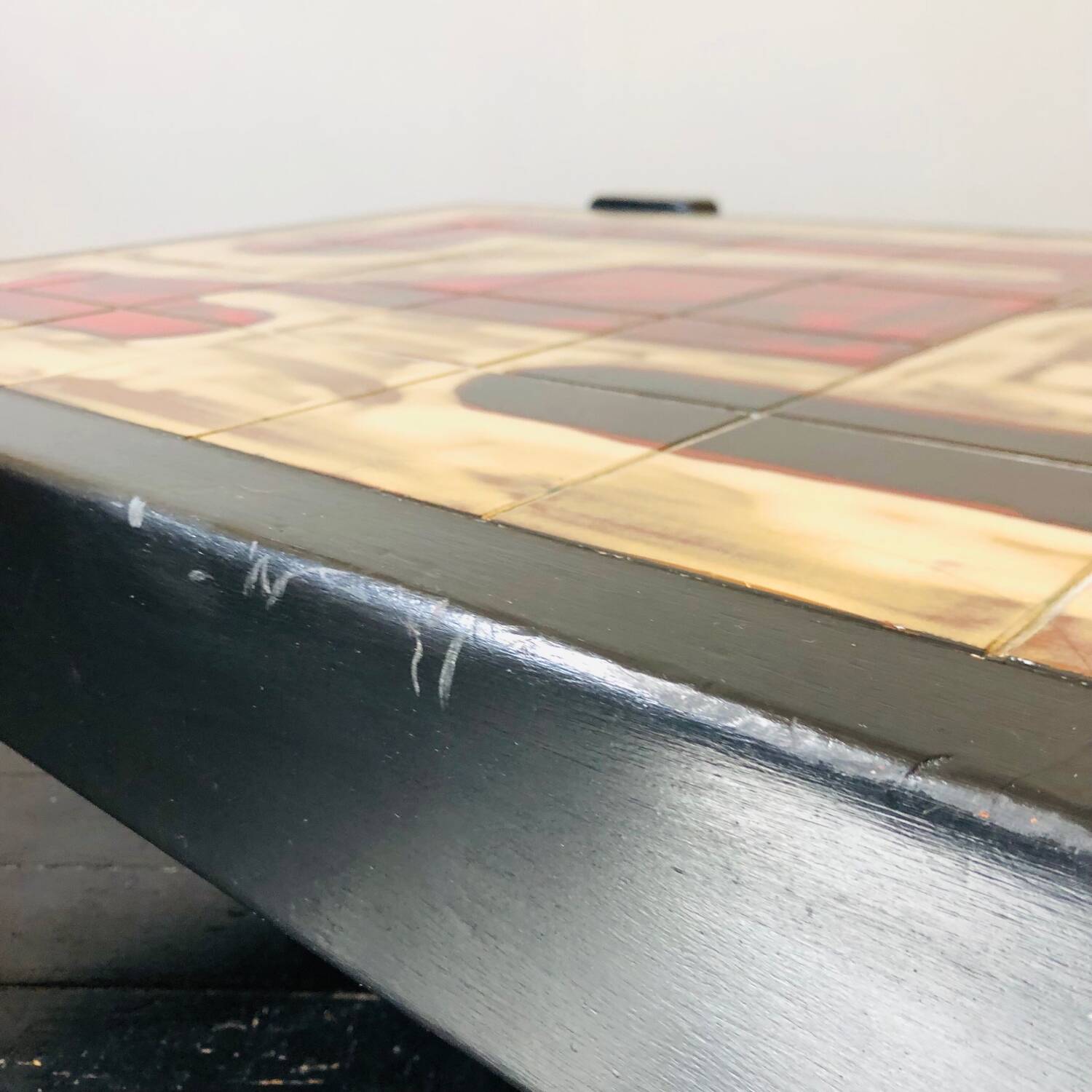 Brutalist ceramic coffee table by Dan